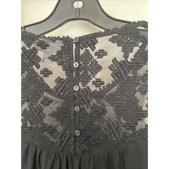 Women's Style Co Lace Sleeveless Blouse in Black Size Large - Picture 4 of 6